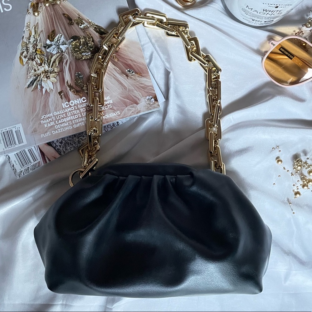 Gold-Chained Purse